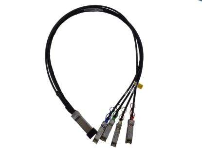 Hewlett Packard Enterprise Q9S72A fiber optic cable 39.4" (1 m) QSFP28 4x SFP28 Black1