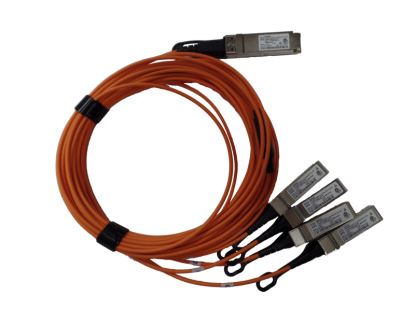 Hewlett Packard Enterprise Q9S66A fiber optic cable 196.9" (5 m) QSFP+ 4x SFP+ Orange1