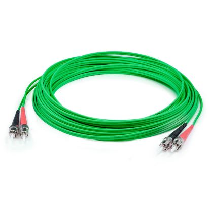 AddOn Networks ADD-ST-ST-3M6MMFP-GN fiber optic cable 118.1" (3 m) 2x ST OM1 Green1