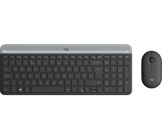 Logitech Slim Wireless Combo MK470 keyboard Mouse included RF Wireless Graphite1