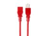 Monoprice 33558 power cable Red 23.6" (0.6 m) NEMA 5-15P C13 coupler1