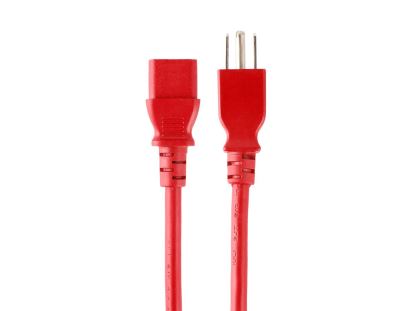 Monoprice 33558 power cable Red 23.6" (0.6 m) NEMA 5-15P C13 coupler1