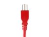 Monoprice 33558 power cable Red 23.6" (0.6 m) NEMA 5-15P C13 coupler3