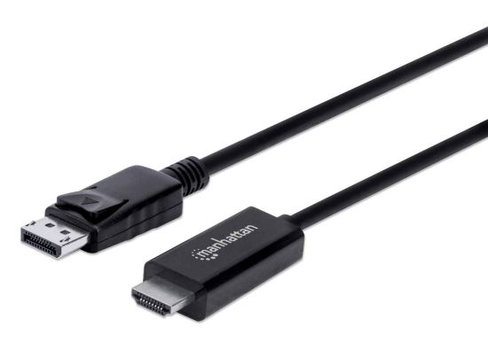 Manhattan 153201 video cable adapter 70.9" (1.8 m) DisplayPort HDMI Black1