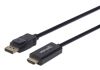 Manhattan 153201 video cable adapter 70.9" (1.8 m) DisplayPort HDMI Black2