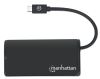 Manhattan 164924 interface hub USB 3.2 Gen 1 (3.1 Gen 1) Type-C 5000 Mbit/s Black5