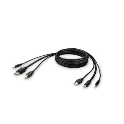 Belkin F1DN1CCBL-MP10t KVM cable Black 118.1" (3 m)1