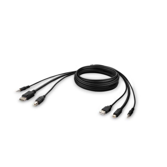 Belkin F1DN1CCBL-MP6t KVM cable Black 70.9" (1.8 m)1