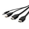 Belkin F1DN2CCBL-DH10t KVM cable Black 118.1" (3 m)3