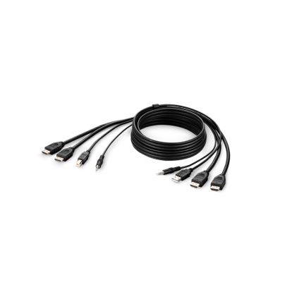 Belkin F1DN2CCBL-HH10t KVM cable Black 118.1" (3 m)1