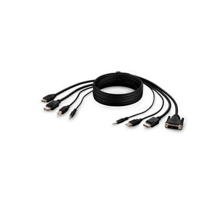 Belkin F1DN2CC-DHPP6T KVM cable Black 70.9" (1.8 m)1