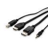 Belkin F1DN2CC-DHPP6T KVM cable Black 70.9" (1.8 m)2