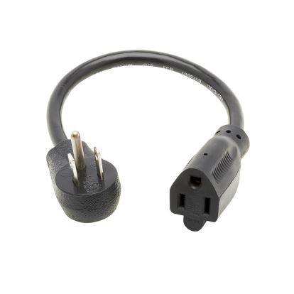 Tripp Lite P024-001-13A15D power cable Black 11.8" (0.3 m) NEMA 5-15P NEMA 5-15R1