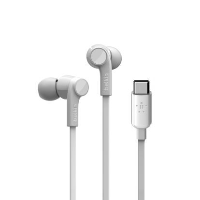 Belkin ROCKSTAR Headphones Wired In-ear Calls/Music USB Type-C White1