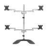 StarTech.com ARMQUADSS monitor mount / stand 32" Freestanding Black, Silver1