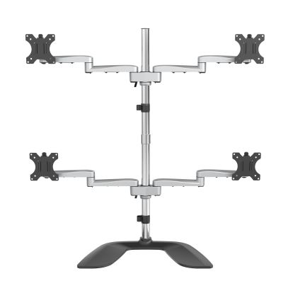 StarTech.com ARMQUADSS monitor mount / stand 32" Freestanding Black, Silver1