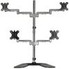 StarTech.com ARMQUADSS monitor mount / stand 32" Freestanding Black, Silver2