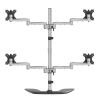 StarTech.com ARMQUADSS monitor mount / stand 32" Freestanding Black, Silver6