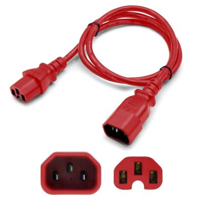 AddOn Networks ADD-C142C1514AWG3FTRD power cable Red 35.8" (0.91 m) C14 coupler C15 coupler1