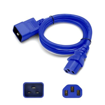 AddOn Networks ADD-C132C2014AWG3FTBE power cable Blue 35.8" (0.91 m) C20 coupler C13 coupler1