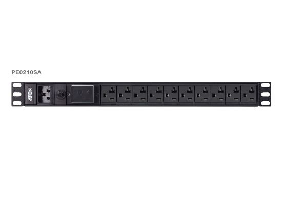 ATEN PE0210SA power distribution unit (PDU) 10 AC outlet(s) 1U Black1