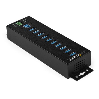 StarTech.com HB30A10AME interface hub USB 3.2 Gen 1 (3.1 Gen 1) Type-B 5000 Mbit/s Black1