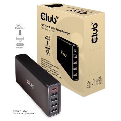 CLUB3D CAC-1903 mobile device charger Black Indoor1