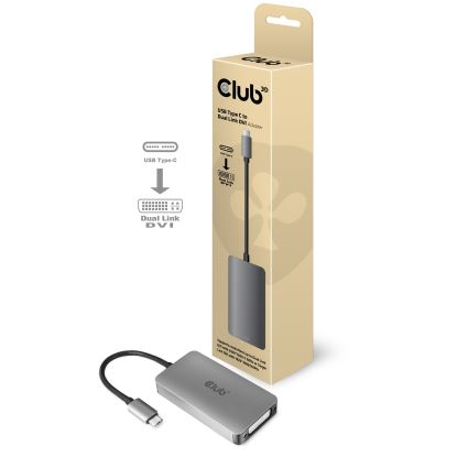 CLUB3D cac-1510 USB C DVI-D Dual link Gray1