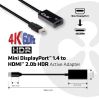 CLUB3D Mini DisplayPort 1.4 to HDMI 2.0b HDR Active Adapter3