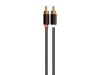 Monoprice 30900 audio cable 17.7" (0.45 m) 3.5mm 2 x RCA Black2