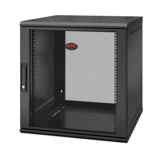 APC NetShelter WX 12U Single Hinged Wall-mount Enclosure 600mm Deep Wall mounted rack Black1