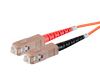 Monoprice 38238 fiber optic cable 196.9" (5 m) LC/UPC SC/UPC OFNR OM1 Orange3