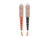 Monoprice 38238 fiber optic cable 196.9" (5 m) LC/UPC SC/UPC OFNR OM1 Orange6