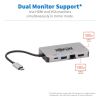 Tripp Lite U442-DOCK6-GY notebook dock/port replicator Wired USB 3.2 Gen 1 (3.1 Gen 1) Type-C Gray4