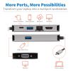 Tripp Lite U442-DOCK6-GY notebook dock/port replicator Wired USB 3.2 Gen 1 (3.1 Gen 1) Type-C Gray5