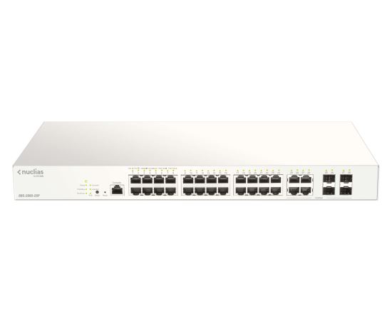 D-Link DBS-2000-28P network switch Managed L2 Gigabit Ethernet (10/100/1000) Power over Ethernet (PoE) Gray1