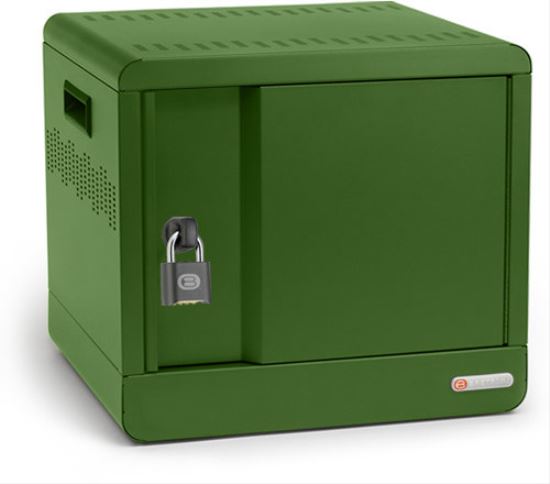 Bretford CUBE Micro Station Portable device management cabinet Green1