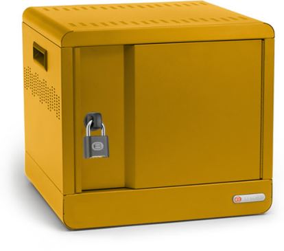 Bretford CUBE Micro Station Portable device management cabinet Yellow1