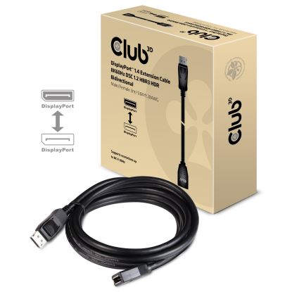 CLUB3D cac-1023 118.1" (3 m) DisplayPort Black1