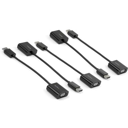 StarTech.com DP2VGA3X5 video cable adapter 3.94" (0.1 m) DisplayPort VGA (D-Sub) Black1