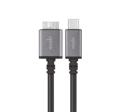 Moshi 99MO084001 USB cable 19.7" (0.5 m) USB 3.2 Gen 1 (3.1 Gen 1) USB C Micro-USB B Black1