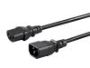 Monoprice 27306 power cable Black 94.5" (2.4 m) C14 coupler IEC C131