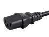 Monoprice 27306 power cable Black 94.5" (2.4 m) C14 coupler IEC C134
