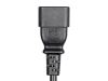 Monoprice 27306 power cable Black 94.5" (2.4 m) C14 coupler IEC C135