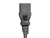 Monoprice 27306 power cable Black 94.5" (2.4 m) C14 coupler IEC C136