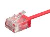 Monoprice Micro SlimRun networking cable Red 11.8" (0.3 m) Cat6 U/UTP (UTP)3