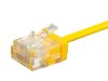 Monoprice Micro SlimRun networking cable Yellow 11.8" (0.3 m) Cat6 U/UTP (UTP)3