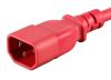 Monoprice 33612 power cable Red 35.8" (0.91 m) C14 coupler C13 coupler6