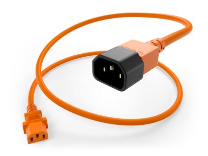 Unirise PWRC13C1406FORG power cable Orange 70.9" (1.8 m) C13 coupler C14 coupler1