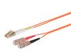 Monoprice 38237 fiber optic cable 118.1" (3 m) LC/UPC SC/UPC OFNR OM1 Orange1